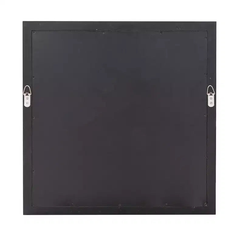 Howard Elliott 20"x20" Square Wall Mirror: Champagne Silver Leaf Trim, Art Deco Style, Wall Mount