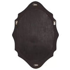 Howard Elliott Specchio da parete ovale 27"x19" con cornice in legno, bronzo