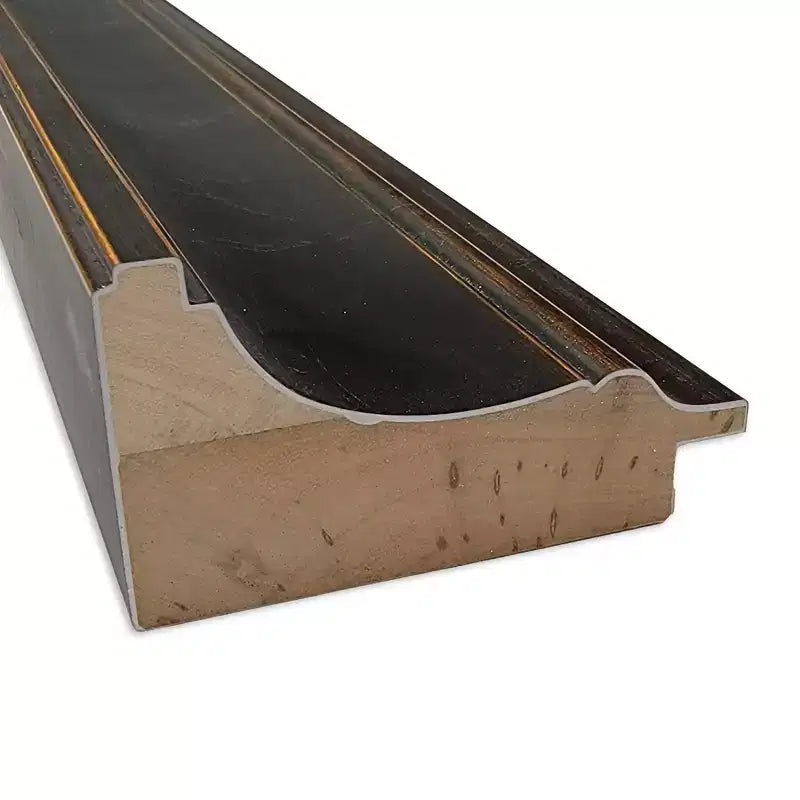 Specchio da parete Villa 42"x30", cornice in bronzo anticato, decorazione moderna - Amanti Art