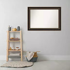 Specchio da parete Villa 42"x30", cornice in bronzo anticato, decorazione moderna - Amanti Art