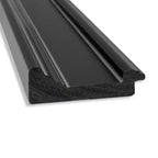 Specchio da appendere alla porta Ridge Black da 50,8x137,2 cm senza smussatura - Amanti Art: da appendere alla porta, nessun assemblaggio richiesto