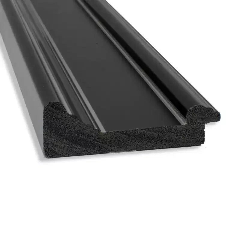 Specchio da appendere alla porta Ridge Black da 50,8x137,2 cm senza smussatura - Amanti Art: da appendere alla porta, nessun assemblaggio richiesto