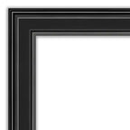 Specchio da appendere alla porta Ridge Black da 50,8x137,2 cm senza smussatura - Amanti Art: da appendere alla porta, nessun assemblaggio richiesto