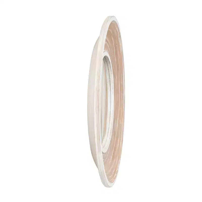 Specchio da parete in legno 89x89 cm effetto sbiancato bianco - Olivia & May: nessun montaggio, cornice in MDF, uso interno