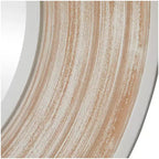Specchio da parete in legno 89x89 cm effetto sbiancato bianco - Olivia & May: nessun montaggio, cornice in MDF, uso interno