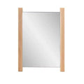 Howard Elliott 22"x16" Natural Wood Side Framed Rectangular Vanity Mirror