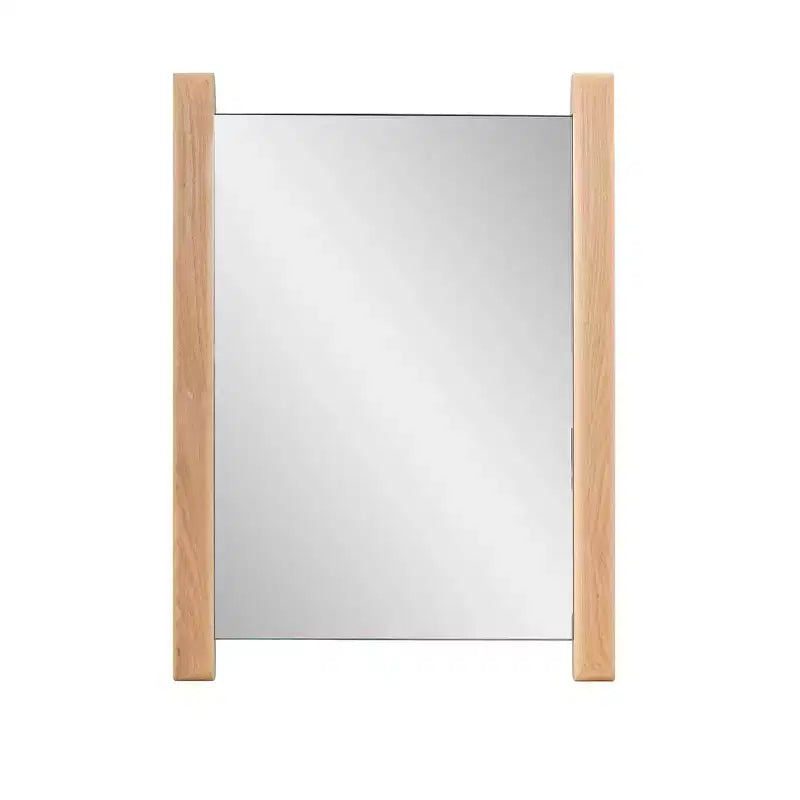 Howard Elliott 22"x16" Natural Wood Side Framed Rectangular Vanity Mirror