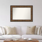 Specchio da parete 44" x 32" in bronzo per sala da ballo senza smussatura - Amanti Art: cornice in polistirolo, arredamento moderno