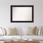 Specchio da Parete Amanti Art 112x84 cm Non Smussato Color Espresso: Arredamento Moderno, Include Kit di Montaggio