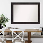 Specchio da Parete Amanti Art 112x84 cm Non Smussato Color Espresso: Arredamento Moderno, Include Kit di Montaggio