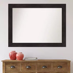 Specchio da Parete Amanti Art 112x84 cm Non Smussato Color Espresso: Arredamento Moderno, Include Kit di Montaggio
