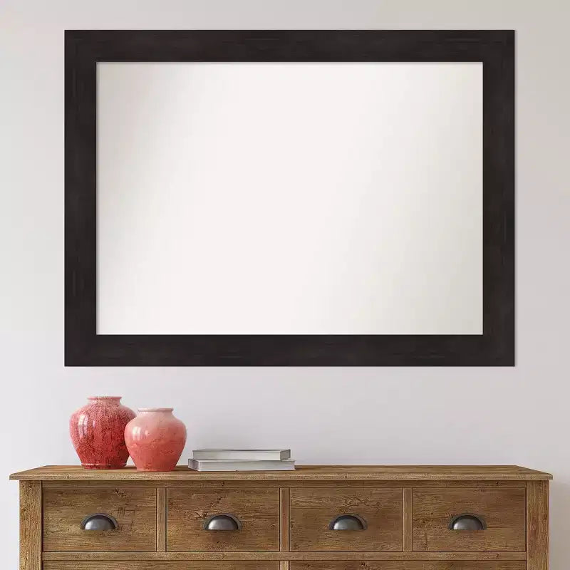 Specchio da Parete Amanti Art 112x84 cm Non Smussato Color Espresso: Arredamento Moderno, Include Kit di Montaggio