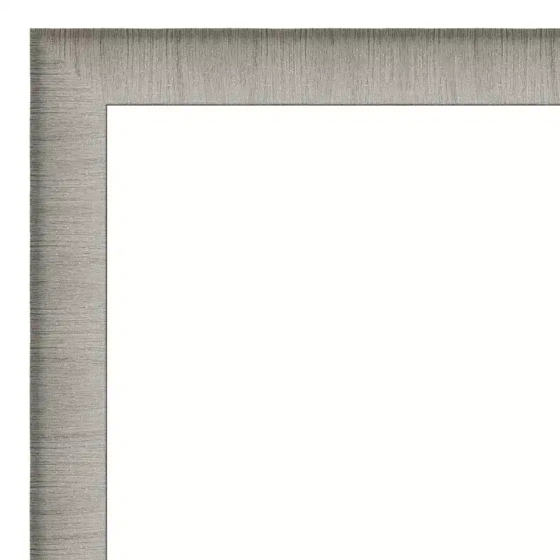 Specchio da parete 31" x 25" non smussato, peltro spazzolato, arredamento moderno per vanity - Amanti Art
