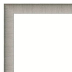 Specchio da parete 31" x 25" non smussato, peltro spazzolato, arredamento moderno per vanity - Amanti Art