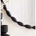 Kate & Laurel All Things Decor Specchio rotondo smerlato moderno Perlina da 26" nero: include l'hardware di montaggio, nessun assemblaggio richiesto