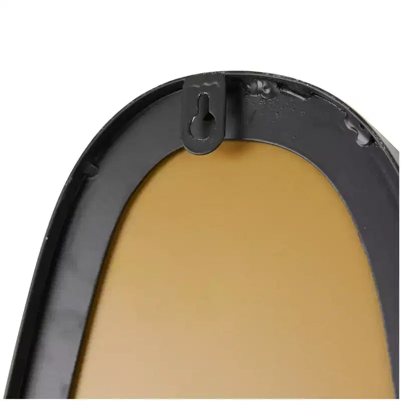 59"x12" Metal Slim Abstract Wavy Wall Mirror Black - Olivia & May: Contemporary Style, No Assembly Required, Includes Hardware