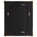 Howard Elliott 23"x20" Wood Frame Edwin Decorative Wall Mirror Gold: Beveled Glass, Antique Style, Vertical/Horizontal Mount