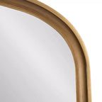 Kate & Laurel All Things Decor 34"X28" Hatherleigh Basket Arch Wall Mirror Gold