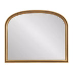 Kate & Laurel All Things Decor 34"X28" Hatherleigh Basket Arch Wall Mirror Gold