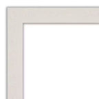 Specchio da parete stretto non smussato in assi rustiche bianche Amanti Art da 40" x 28" - Include l'hardware di montaggio