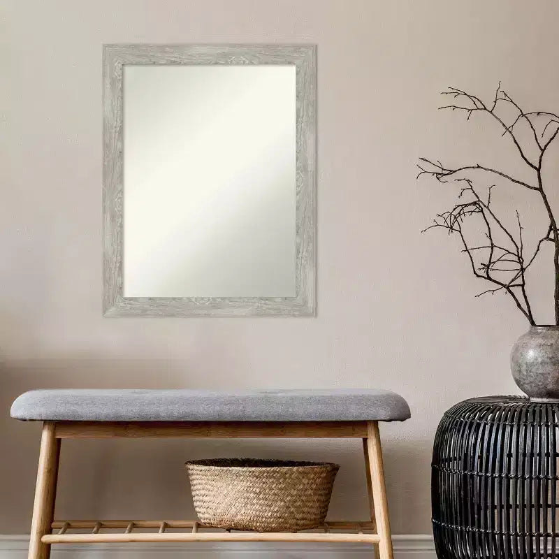 Specchio da Parete Stretto senza Smussature 56 x 71 cm, per Mobile Bagno - Amanti Art