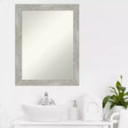 Specchio da Parete Stretto senza Smussature 56 x 71 cm, per Mobile Bagno - Amanti Art