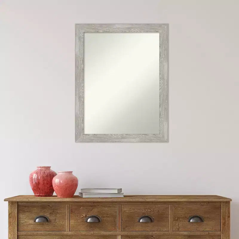 Specchio da Parete Stretto senza Smussature 56 x 71 cm, per Mobile Bagno - Amanti Art