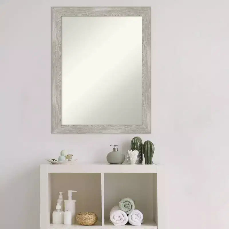 Specchio da Parete Stretto senza Smussature 56 x 71 cm, per Mobile Bagno - Amanti Art