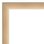 27" x 63" Eva Ambre Framed Full Length Floor/Leaner Mirror Gold - Amanti Art: Modern Polystyrene Rectangle Design