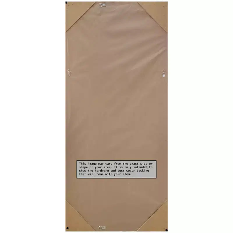 27" x 63" Eva Ambre Framed Full Length Floor/Leaner Mirror Gold - Amanti Art: Modern Polystyrene Rectangle Design