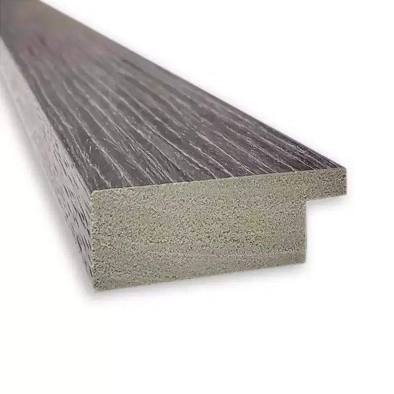 Amanti Art 32" x 26" Specchio da parete non smussato, a doghe sottili, grigio, per bagno: Rettangolare moderno, cornice in polistirene, montaggio a parete