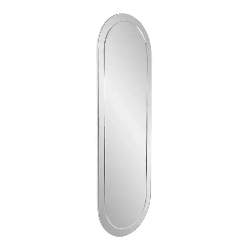 Specchio da parete rettangolare Howard Elliott 45,5"x30,75" con cornice in legno grigio fumé a specchio: design moderno, nessun assemblaggio richiesto