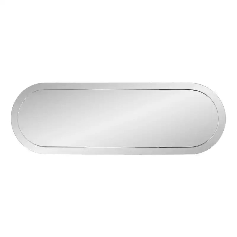Specchio da parete rettangolare Howard Elliott 45,5"x30,75" con cornice in legno grigio fumé a specchio: design moderno, nessun assemblaggio richiesto