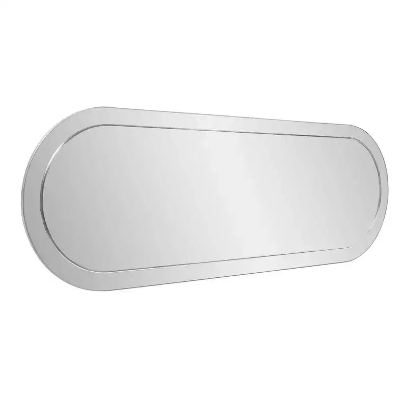 Specchio da parete rettangolare Howard Elliott 45,5"x30,75" con cornice in legno grigio fumé a specchio: design moderno, nessun assemblaggio richiesto