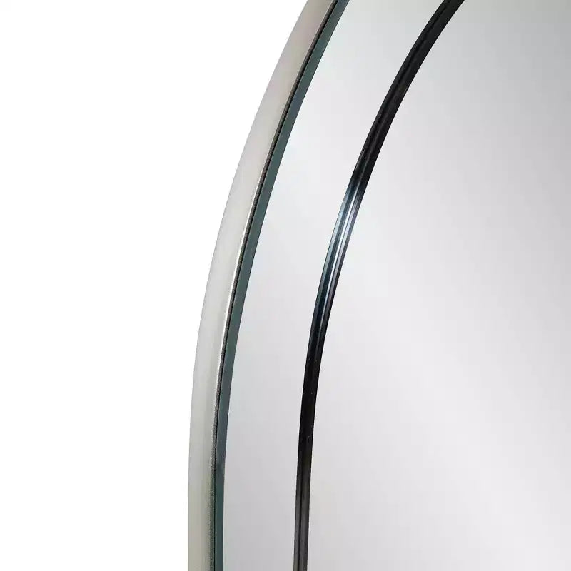 Specchio da parete rettangolare Howard Elliott 45,5"x30,75" con cornice in legno grigio fumé a specchio: design moderno, nessun assemblaggio richiesto