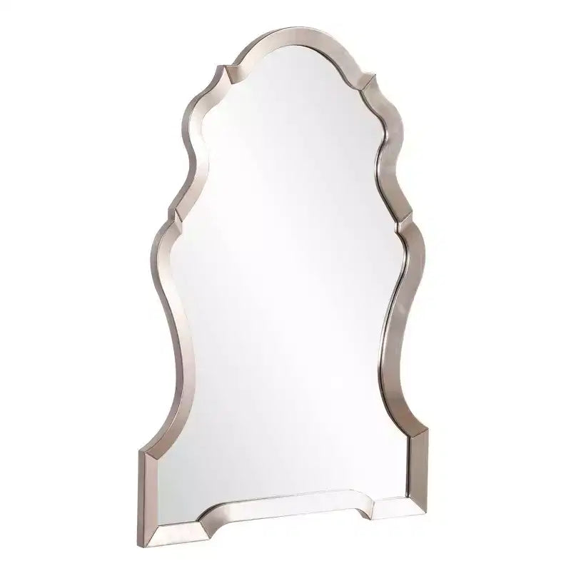 Howard Elliott 44"x29" Specchio da parete incorniciato Nadia con design a buco della serratura argento