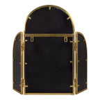 28"x28" Amoli Tripod Arch Mirror Gold - Kate & Laurel All Things Decor: Modern Style, Wall Mounted, No Assembly Required