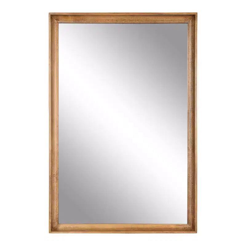 Kate & Laurel All Things Decor Specchio da parete rettangolare Hatherleigh 24"x36" marrone rustico: stile tradizionale, nessun assemblaggio richiesto