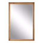 Kate & Laurel All Things Decor Specchio da parete rettangolare Hatherleigh 24"x36" marrone rustico: stile tradizionale, nessun assemblaggio richiesto