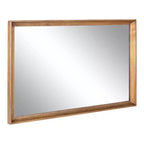 Kate & Laurel All Things Decor Specchio da parete rettangolare Hatherleigh 24"x36" marrone rustico: stile tradizionale, nessun assemblaggio richiesto