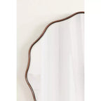 Kate & Laurel All Things Decor 26" Viona Round Scalloped Mirror Diameter Bronze