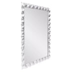 Howard Elliott 40"x29.5" Specchio da toeletta rettangolare in metallo arricciato La Bailadora Argento brillante