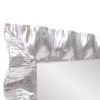 Howard Elliott 40"x29.5" Specchio da toeletta rettangolare in metallo arricciato La Bailadora Argento brillante