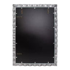 Howard Elliott 40"x29.5" Specchio da toeletta rettangolare in metallo arricciato La Bailadora Argento brillante