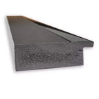 Specchio da parete per bagno nero Tuxedo non smussato da 41" x 29" - Amanti Art: Rettangolare moderno, cornice in polistirene, a parete