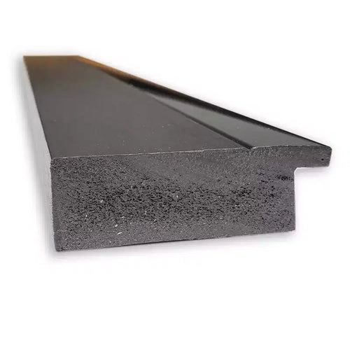 41" x 29" Non-Beveled Tuxedo Black Bathroom Wall Mirror - Amanti Art: Modern Rectangle, Polystyrene Frame, Wall Mounted