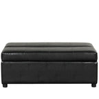 Twin Size Folding Pull out Ottoman Sleeper Bed with Mattress Convertible Guest Bed, PU Upholstered Sleeper Sofa