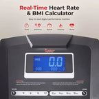 Sunny Health & Fitness Tapis Roulant Manuale Premium con Inclinazione Automatica e Bluetooth