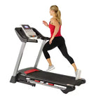 Sunny Health & Fitness Incline Treadmill with Bluetooth Speakers and USB Charging Function