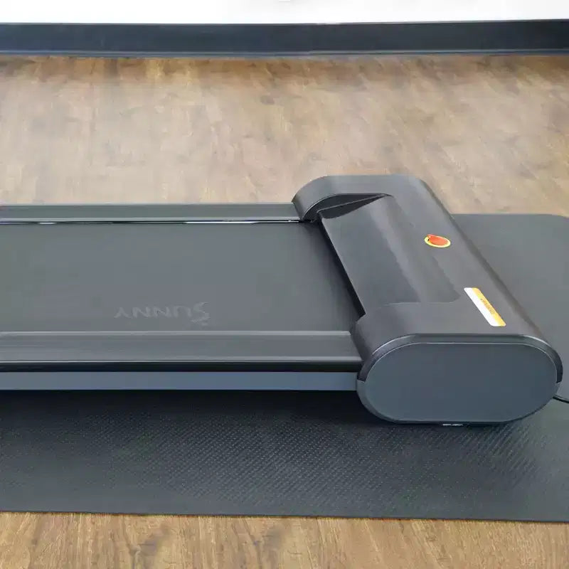Sunny Health & Fitness Walkstation Slim Flat Treadmill for Under Desk